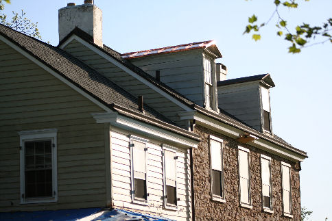 copper standing seam roof