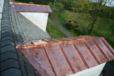 copper standing seam roofs complete