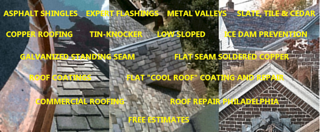 Roofing Links for the types of roofing and Gutter we service in the Philadelphia area.