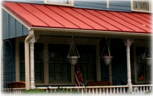 Authentic Tin Porch Roof