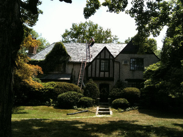 Morrisville-Yardley Rd. SLate Roof Repair