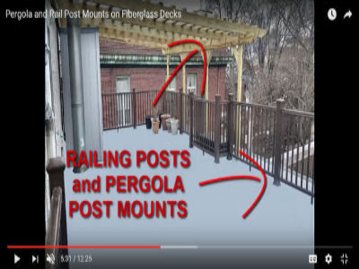 railings and pergolas on roof decks