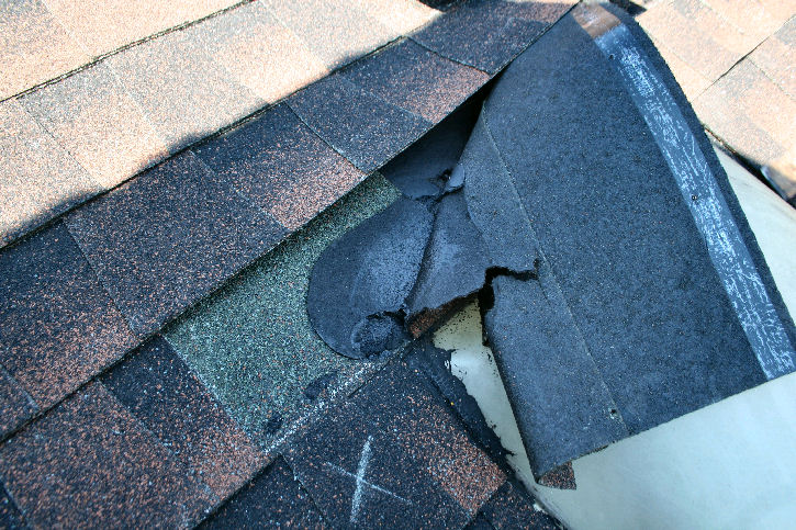 skylight roof cemented - mucked