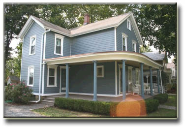 Historic Restoration Project James HArdie Siding & Insulation Bucks County